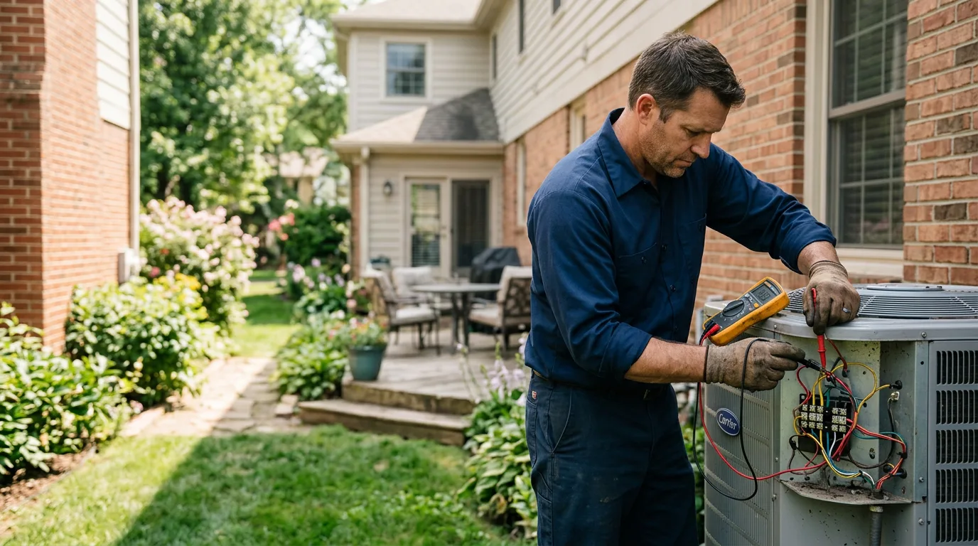 HVAC technician working near Cicero, NY